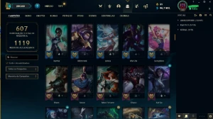 conta de lol com várias m7 e skins - League of Legends