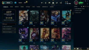 conta de lol com várias m7 e skins - League of Legends