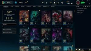 conta de lol com várias m7 e skins - League of Legends