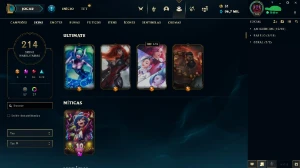 conta de lol com várias m7 e skins - League of Legends