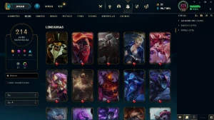 conta de lol com várias m7 e skins - League of Legends