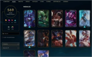 CONTA PARA COLECIONADOR LEAGUE OF LEGENDS LOL