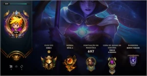 CONTA PARA COLECIONADOR LEAGUE OF LEGENDS LOL