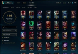 Conta League Of Legends S7 Platina - Full Champ E 175 Skins LOL