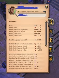 Conta Albion online 700 machado