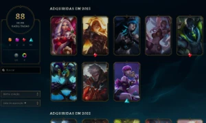 Conta do League Of Legends com 88 Skins LOL