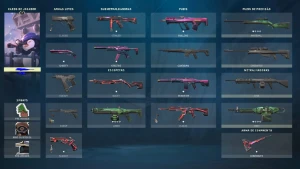 CONTA VALORANT PLATINA COM SKINS
