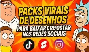 Packs Virais de Desenhos 2026 TikTok e Shorts! Atualizado - Vídeos e Cortes Cortes Virais