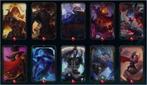 Conta lol lvl 30 Ouro 500+ skins 116kk Essêncio Azul - League of Legends