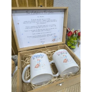Kit Religioso com Caixa e Canecas Personalizadas - Artesanato e Personalizados