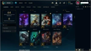 Conta LOL low level - Skin Miss Fortune Vingadora Exocósmica - League of Legends