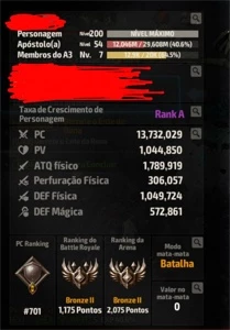 [CONTA] A3 STILL ALIVE ASSASSIN LVL200 JxJ | SERVIDOR NASA04