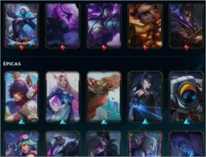 Conta de LoL Todos Campeões -3, 4 skins ultimates, 12600 EA. - League of Legends