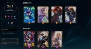 Conta de LoL Todos Campeões -3, 4 skins ultimates, 12600 EA. - League of Legends