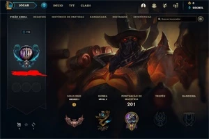 CONTA TOP LEAGUE OF LEGENDS LOL