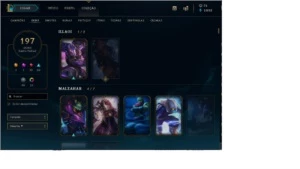 Conta de lol OURO 3 Varias skins - League of Legends