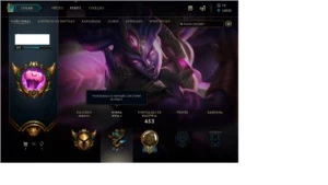 Conta de lol OURO 3 Varias skins - League of Legends