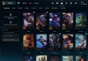 Conta DIAMANTE 4 - Smurf LOL (league of legends) ELOMOON