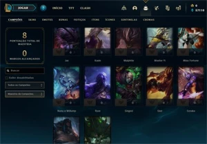 Conta DIAMANTE 4 - Smurf LOL (league of legends) ELOMOON