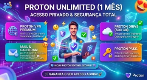 Proton Unlimited (1 Mês) - Acesso Premium | 30D Garantia