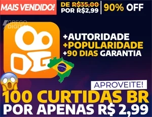 [Promoção] 100 Curtidas Brasileiras KWAI por R$2,99 - Social Media