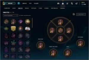 Conta platina 4 com 33 champs e 3 skins - League of Legends LOL