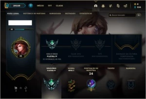 Conta platina 4 com 33 champs e 3 skins - League of Legends LOL