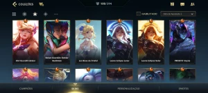 WR main mago/Sup (100Skins, 11 lendárias, algumas limitadas) - League of Legends: Wild Rift LOL WR