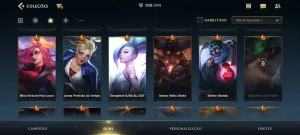 WR main mago/Sup (100Skins, 11 lendárias, algumas limitadas) - League of Legends: Wild Rift LOL WR