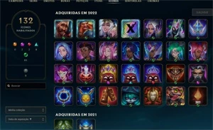 Conta legue of legends nivel 216 criada em 2013 - League of Legends: Wild Rift LOL WR