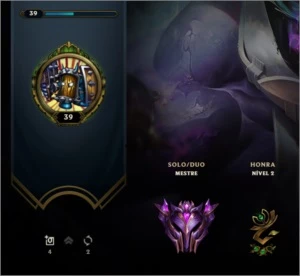 Conta MESTRE nova, mmr alto master/gm/challenger - League of Legends LOL