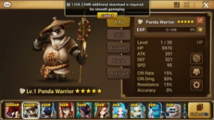 conta light panda warrior (tian lang) - Summoners War