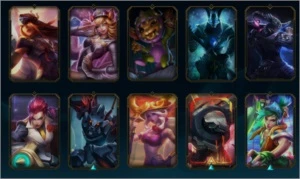 Conta platina 4 135 campeões/102 skins 60% de winrate. - League of Legends LOL