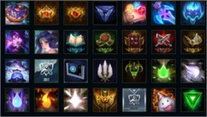 Conta platina 4 135 campeões/102 skins 60% de winrate. - League of Legends LOL