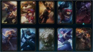 Conta platina 4 135 campeões/102 skins 60% de winrate. - League of Legends LOL