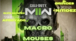 Macro - Warzone 2.0 Todos Os Mouses + 2 Bõnus Nitidez, + Fps - Call of Duty COD