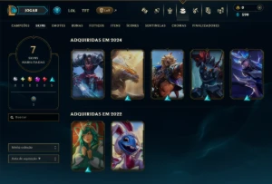 Platina 3 com 35 Champs e 7 Skins - League of Legends LOL