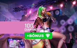 100 Diamantes +10% bônus - Free Fire - Gift Cards