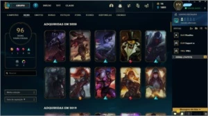 Conta League of Legends com 96 Skins LOL