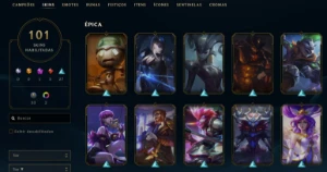 Conta League of Legends Full Acesso - 160 Champs e 101 Skins LOL