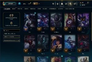 Unranked com 20 Champs e 5 Skins - League of Legends LOL