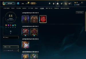 Unranked com 20 Champs e 5 Skins - League of Legends LOL