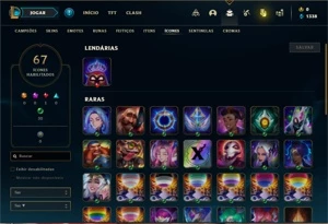 Conta prata 4 com 31 Champs e 14 Skins + 3 Espolios - League of Legends LOL