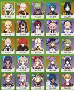 Kazuha| Tighnari | Nahida| Cyno | Jean| Keqing | Diluc | - Genshin Impact