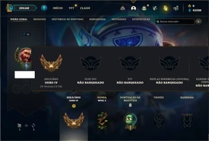 Conta ouro 4 com 23 Champs e 3 Skins - League of Legends LOL