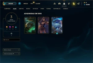 Conta ouro 4 com 23 Champs e 3 Skins - League of Legends LOL