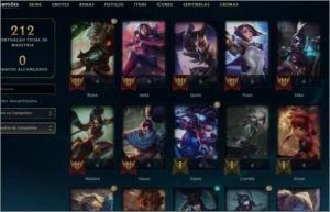 Vendo conta platina - League of Legends LOL