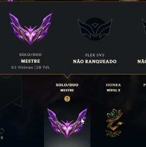 Conta Mestre - League of Legends LOL