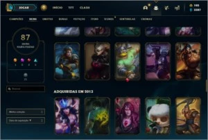 Conta lol season 2, skins raras, mmr alto - League of Legends