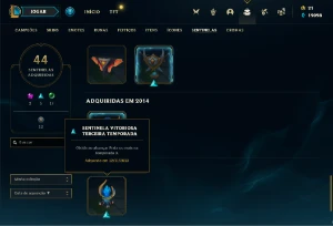 Conta League of leguends - League of Legends LOL